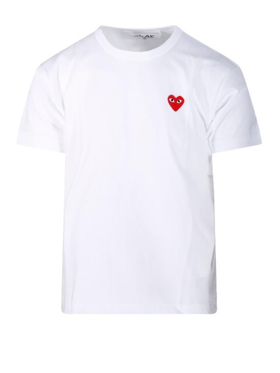 25SS 꼼데가르송 반팔 티셔츠 AXT108 2 WHITE