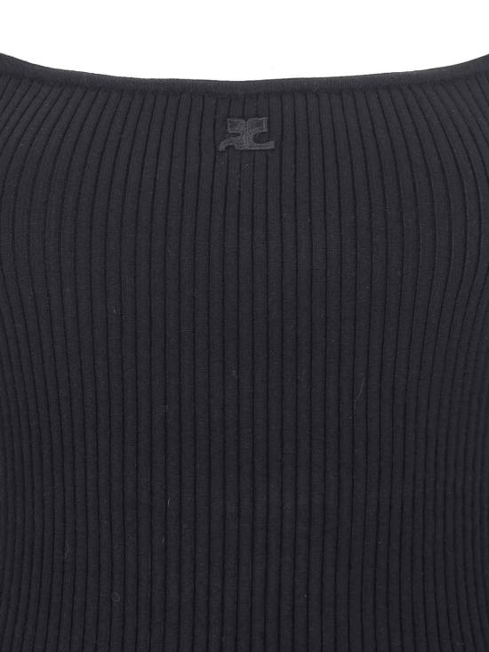  쿠레쥬 미디 원피스 324MRO441FI00019999 Black - COURREGES