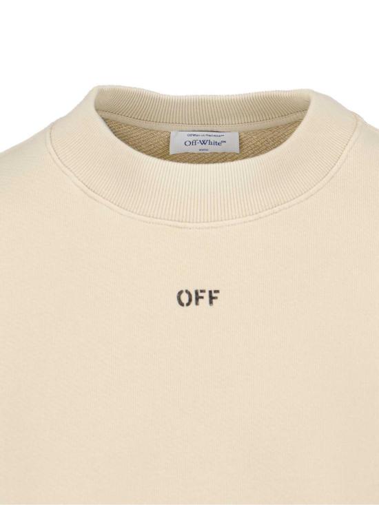  오프화이트 긴팔 티셔츠 OMBA054F24FLE0016110 Beige - OFF WHITE