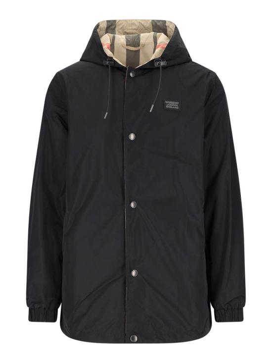  버버리 리버서블 체크 후드 8043403 Black