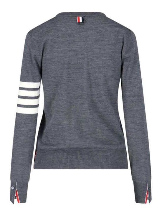 25FW 톰브라운 4바 릴렉스드 스웨터 FKA280AY1014035 Grey - THOM BROWNE