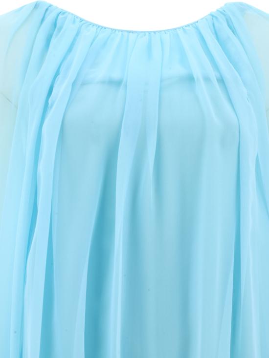  막스마라 미디 원피스 2411221034600FOOTING027 Light Blue - MAX MARA