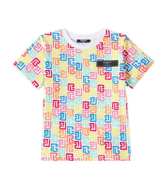 25SS [키즈] 발망 폴로 셔츠 BW8Q81 Z2856 100MC White