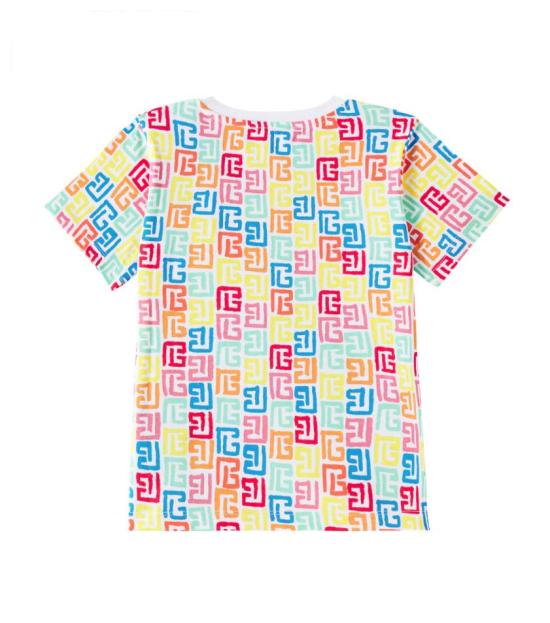 25SS [키즈] 발망 폴로 셔츠 BW8Q81 Z2856 100MC White - BALMAIN