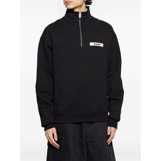 25SS 자크뮈스 긴팔 티셔츠 255JS2832458990 BLACK DOM - JACQUEMUS