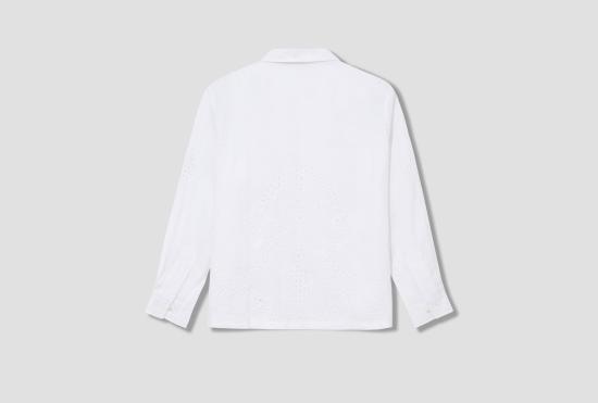 25SS 보디 긴팔 셔츠 벨부아  MRS25SH039 화이트 - BODE