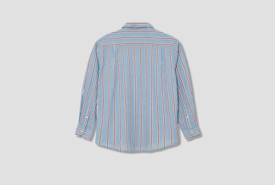 25SS 보디 긴팔 셔츠 레가타 스트라이프  MRS25SH026 블루 - BODE