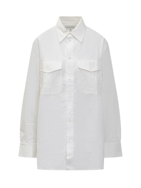 25SS 마린세르 긴팔 셔츠 USI022A WH20 WHITE