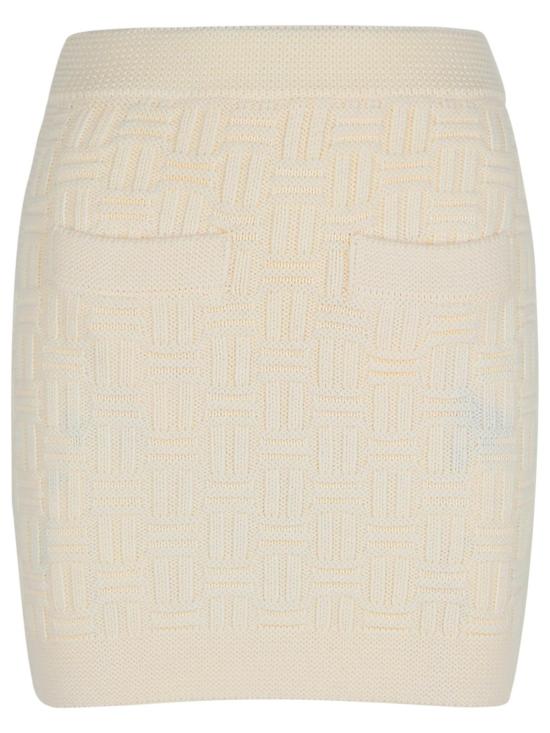 24FW 카사블랑카 숏 스커트 WF24 KW 726 01WHITE White