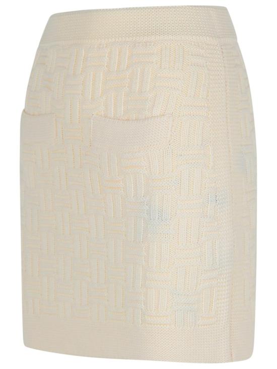 24FW 카사블랑카 숏 스커트 WF24 KW 726 01WHITE White - CASABLANCA