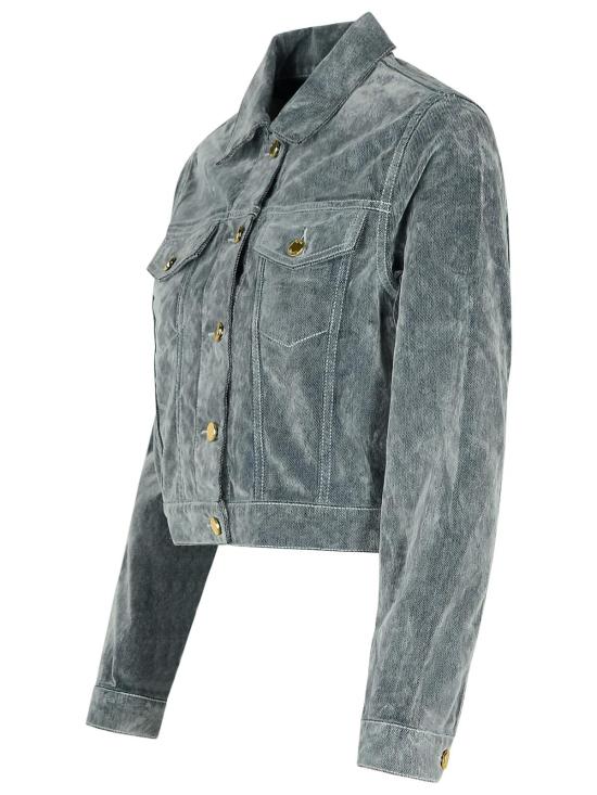 24FW 카사블랑카 자켓 WF24 JK 025 02AQUA BLUE Light Blue - CASABLANCA