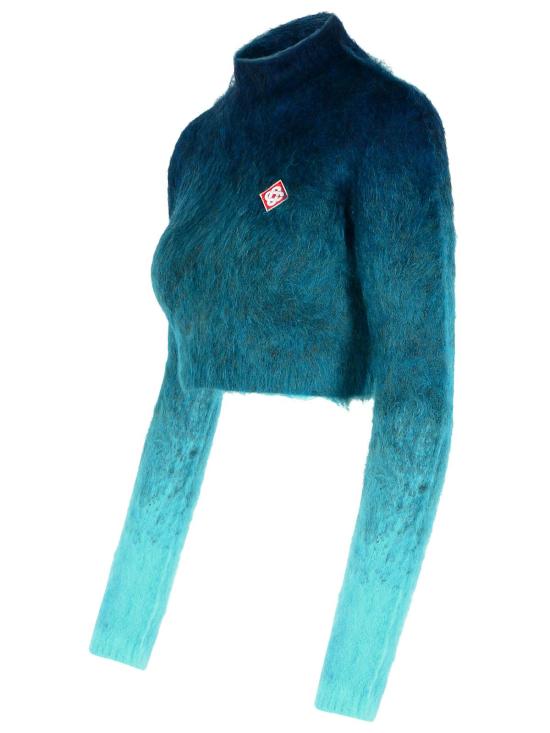 24FW 카사블랑카 터틀넥 WF24 KW 736 01NAVY Navy - CASABLANCA