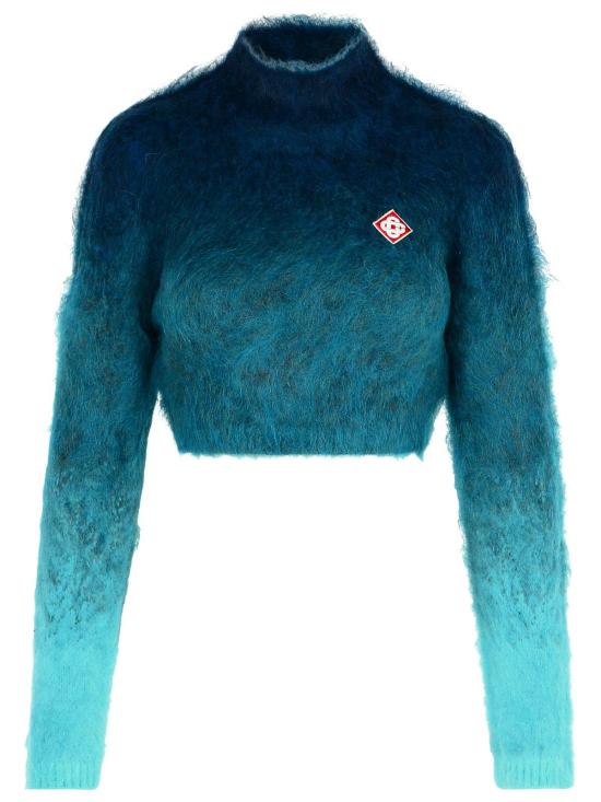 24FW 카사블랑카 터틀넥 WF24 KW 736 01NAVY Navy