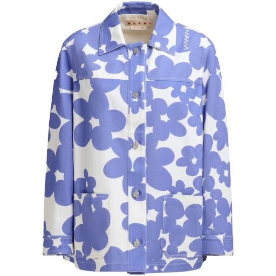 25SS 마르니 자켓 UTC462 JKMA0347S0 DIB26 PURPLE WHITE