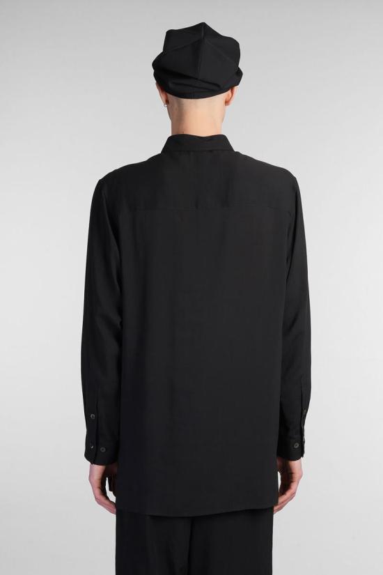 25SS 와이즈 요지 야마모토 긴팔 셔츠 415952 MP B03 235 Black - Y’S YOHJI YAMAMOTO