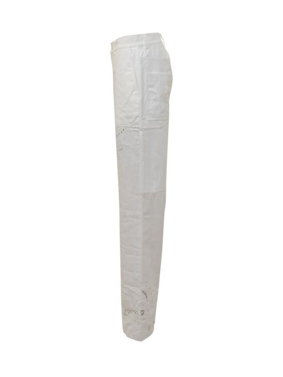 25SS 마린세르 스트레이트 팬츠 UPA056A WH10 WHITE - MARINE SERRE