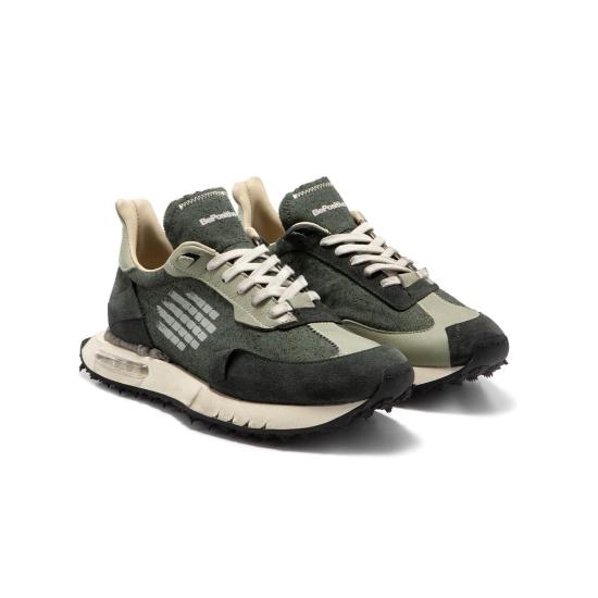  비포지티브 스니커즈 WORACE01COT MIL VERDE - BE POSITIVE