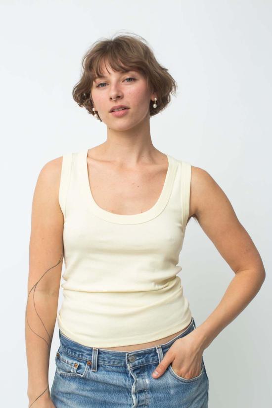  바이 시네 민소매 티셔츠 By Signe June 라운드넥 탱크 - BY SIGNE