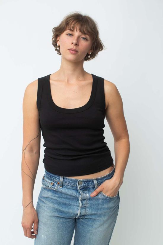  바이 시네 민소매 티셔츠 By Signe June 라운드넥 탱크