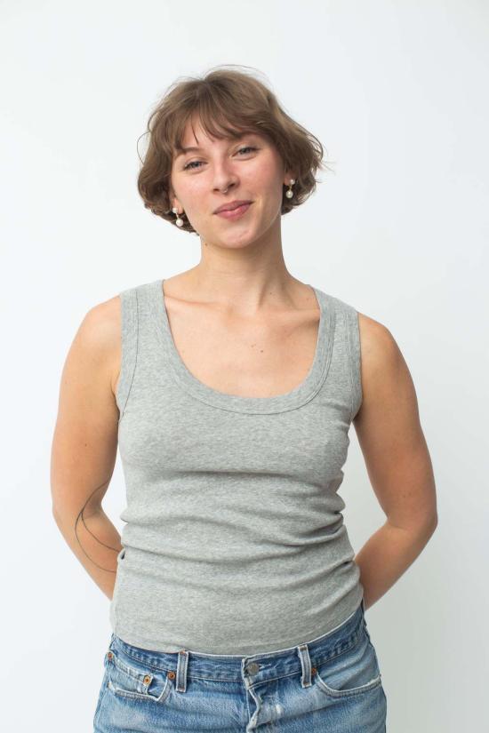  바이 시네 민소매 티셔츠 By Signe June 라운드넥 탱크 - BY SIGNE