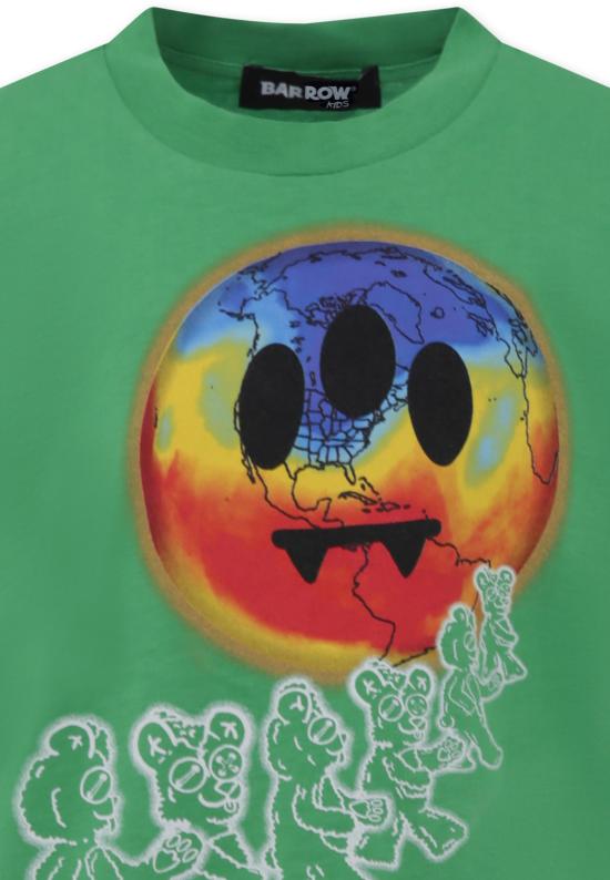 25SS [키즈] 바로우 티셔츠 S5BKJUTH208 080 GREEN - BARROW