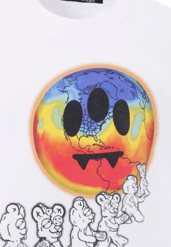 25SS [키즈] 바로우 티셔츠 S5BKJUTH208 001 WHITE - BARROW