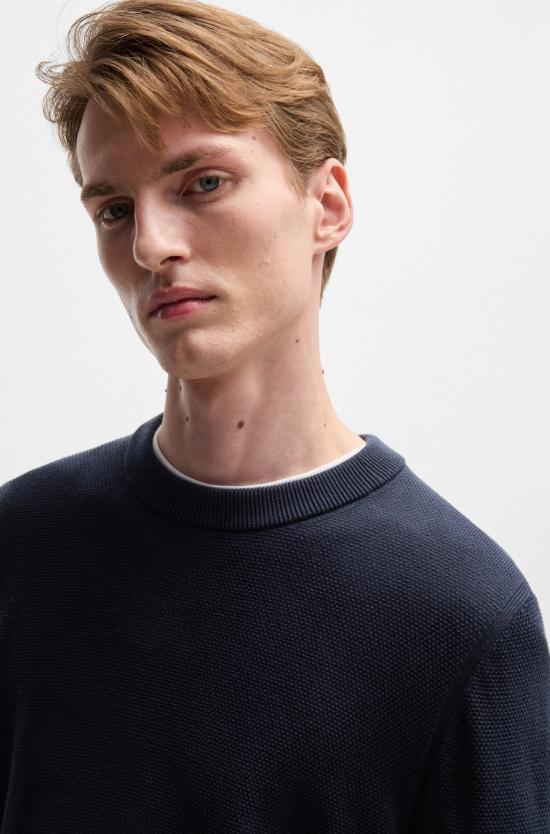 25SS 보스 스웨터 50506022 10255187 01 404 Blue - BOSS