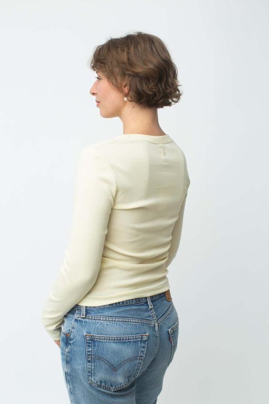  By Signe 긴팔 티셔츠 Signe June Longsleeve Black/Butter - OTHER BRANDS