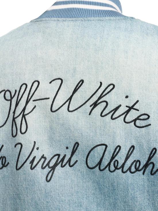 25SS 오프화이트 수트 자켓 OWEK006S25DEN0014010 BLEACH BLA - OFF WHITE