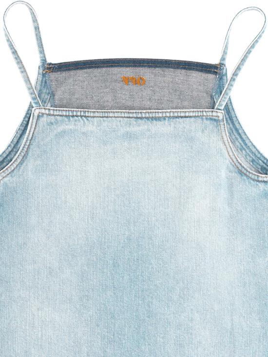 25SS 오프화이트 숏 원피스 OWYM033S25DEN0014060 BLEACH TOB - OFF WHITE