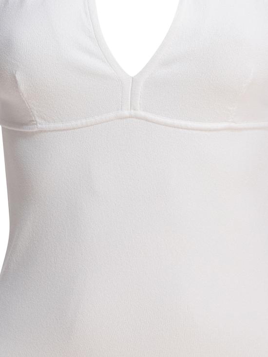  막스마라 아르미타 V넥 슬리브리스 탑 2511361313600ARMIDA1234001 White - MAX MARA