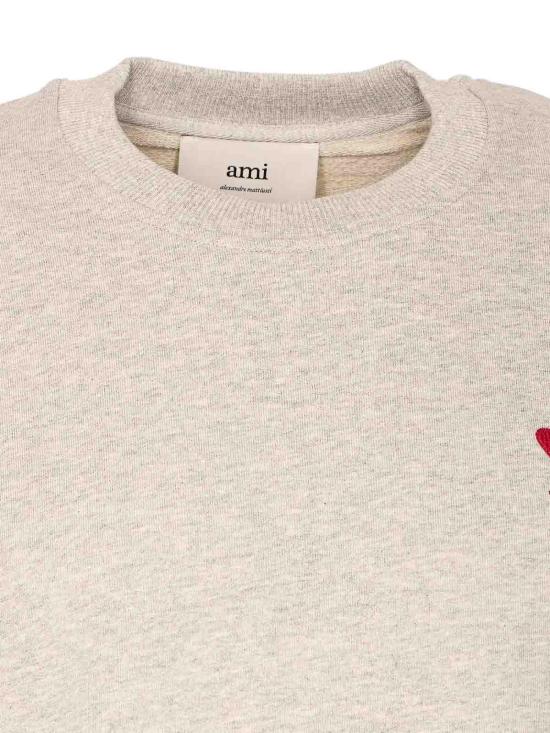  아미 긴팔 티셔츠 BFUSW0357300951 Grey - AMI