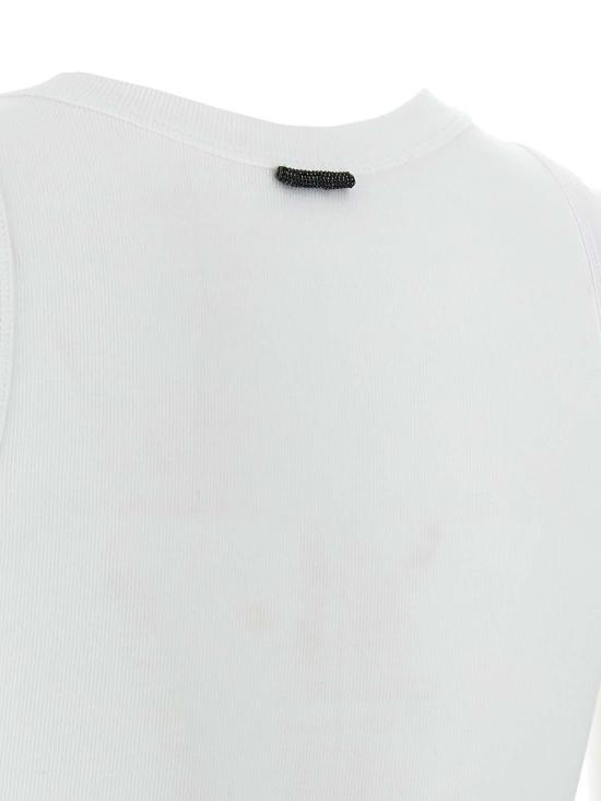 26SS 브루넬로 쿠치넬리 민소매 티셔츠 M0TC8FX230C159 White - BRUNELLO CUCINELLI