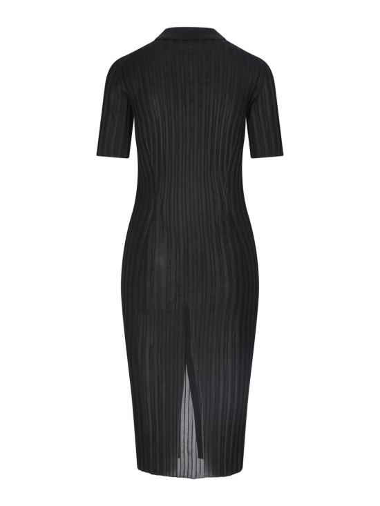 25FW 베르사체 미디 스커트 10154551A110581B000 Black - VERSACE