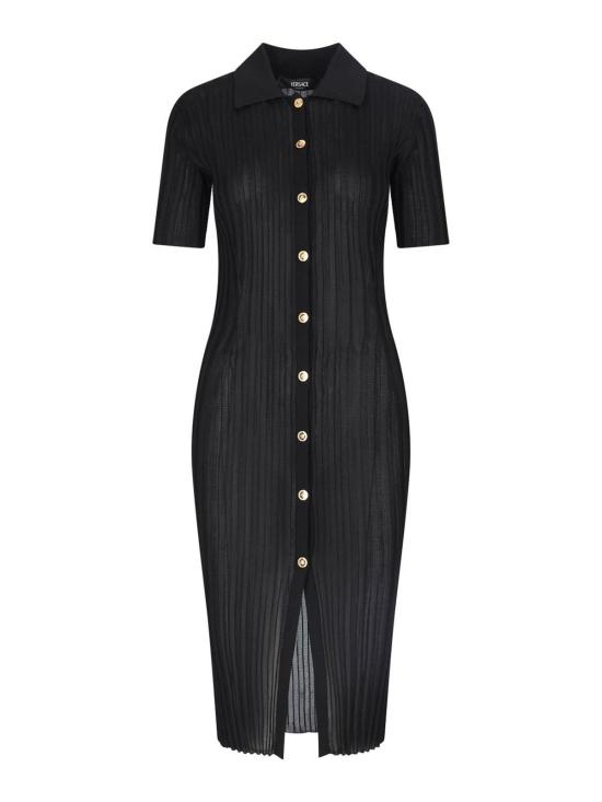 25FW 베르사체 미디 스커트 10154551A110581B000 Black