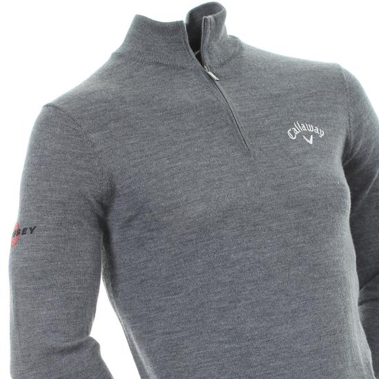 26FW 캘러웨이 집업 니트 CGGF80M1038 STEEL HEATHER DOM - CALLAWAY
