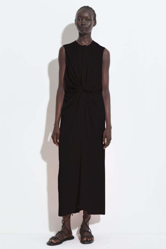  크리스티앙 뵈이넝스 롱 원피스 Christian Wijnants 민소매 트위스트 드레스 블랙