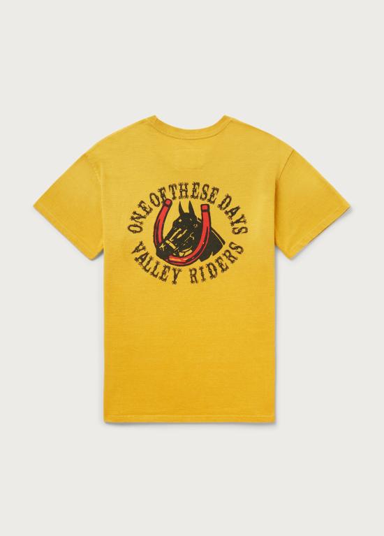  원오브디즈데이스 반팔 티셔츠 OTDM241PRTS002YL SUN FADED YELLOW DOM - ONE OF THESE DAYS