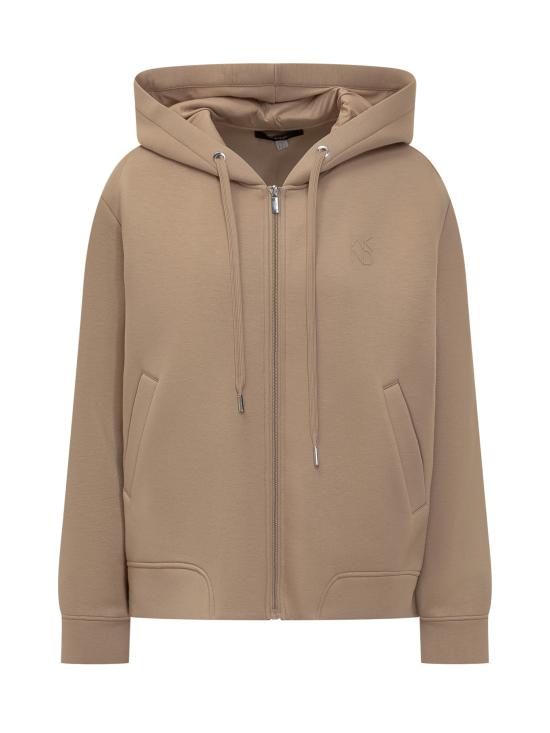 24FW 위켄드막스마라 후드 티셔츠 2425916021600 001 BEIGE