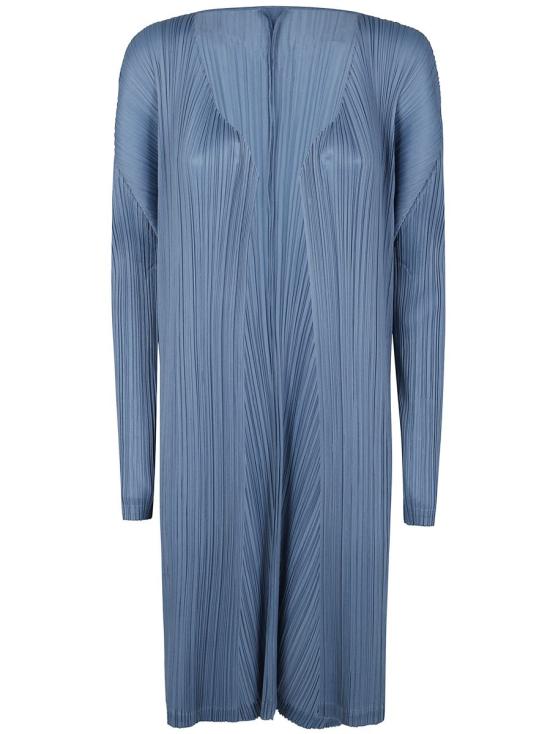 25SS 플리츠플리즈 가디건 PP56JA11413 BLUE GREY DOM