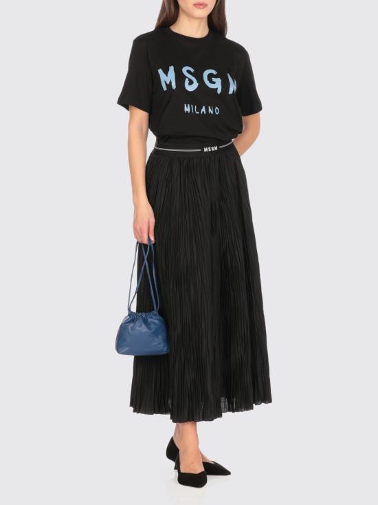 25SS 엠에스지엠 반팔 티셔츠 3841MDM51025700299 BLACK DOM - MSGM