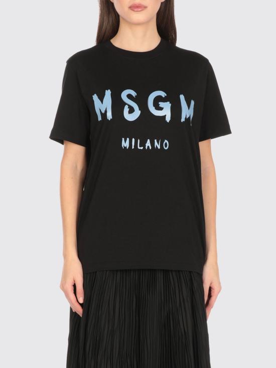 25SS 엠에스지엠 반팔 티셔츠 3841MDM51025700299 BLACK DOM