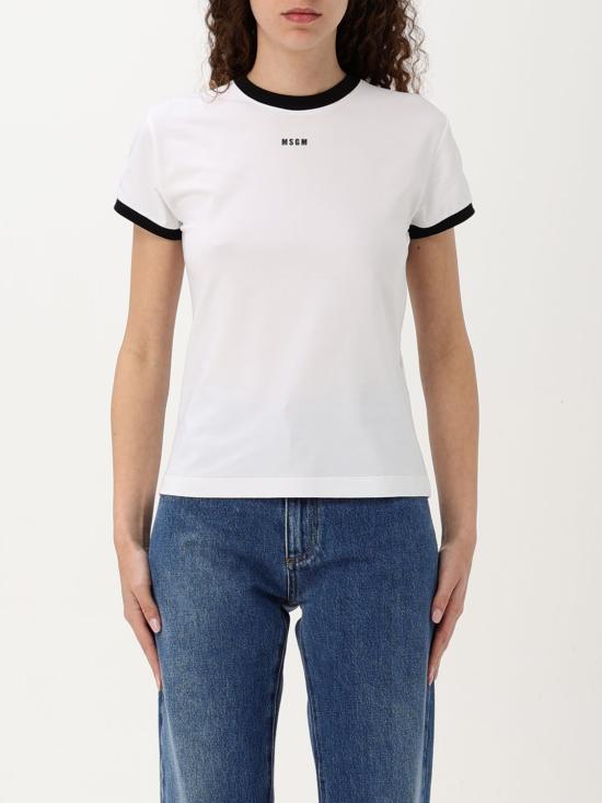 25SS 엠에스지엠 반팔 티셔츠 3841MDM84C25714001 WHITE DOM