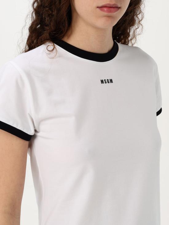 25SS 엠에스지엠 반팔 티셔츠 3841MDM84C25714001 WHITE DOM - MSGM