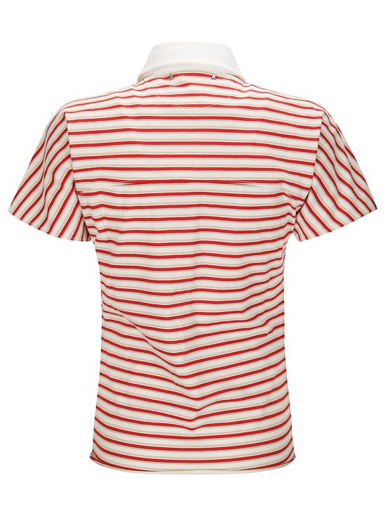 25SS 골든구스 폴로 티셔츠 GWP02189P001893 11458 PAPYRUS HAUTE RED - GOLDEN GOOSE