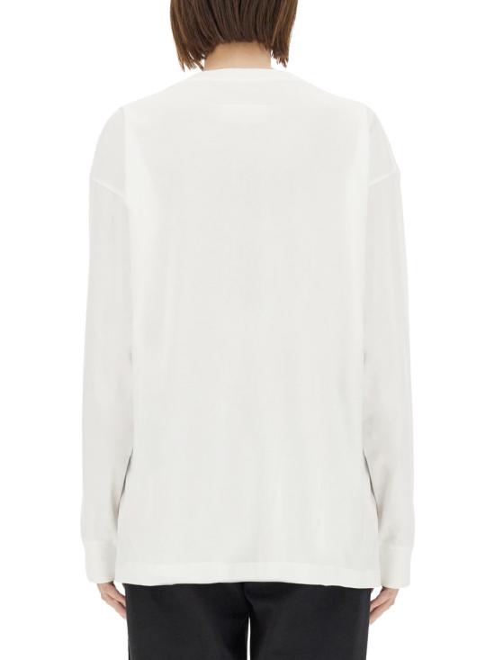 25SS MM6 메종마르지엘라 긴팔 티셔츠 SH2GC0021 WHITE PRINT - MM6 MAISON MARGIELA
