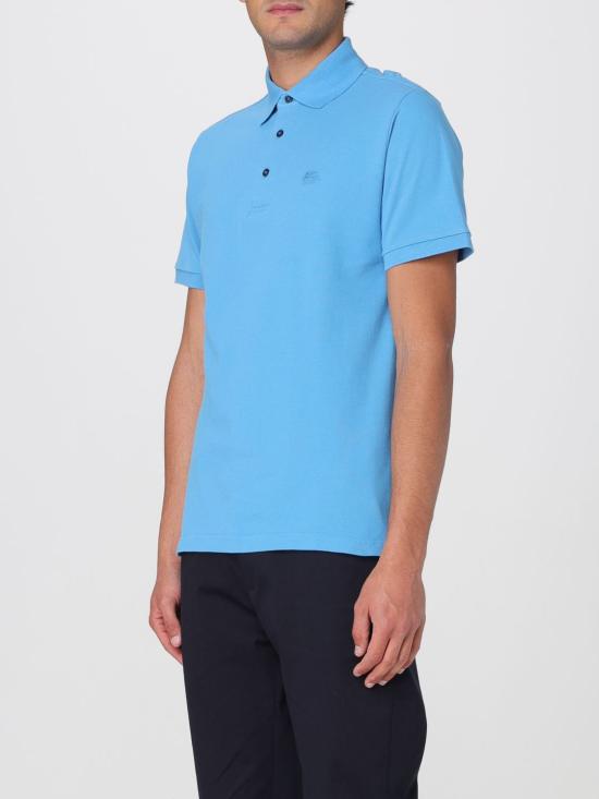 25FW 에트로 폴로 티셔츠 MRMD0005AJ264 B3911 Gnawed Blue - ETRO