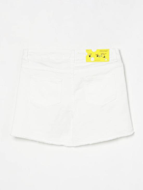25SS [키즈] 오프화이트 쇼츠/버뮤다 OGYC004S25DEN001 0118 White - OFF WHITE