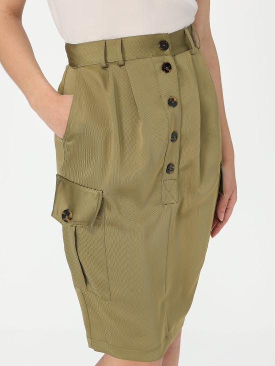 25SS 시모나 코르셀리니 미디 스커트 P25CPGO00301 V0726 Green - SIMONA CORSELLINI