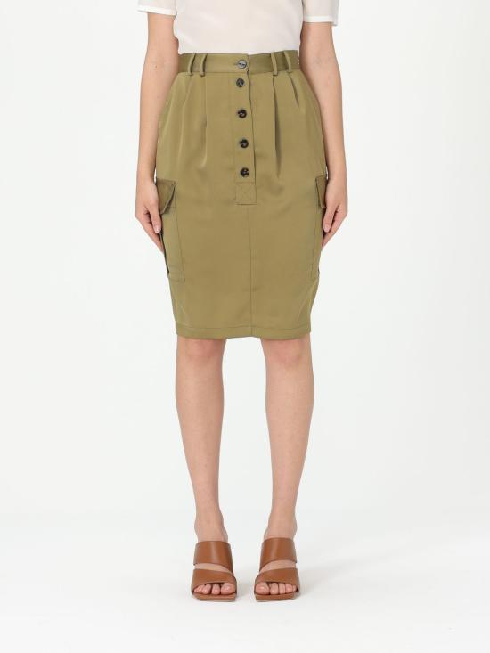 25SS 시모나 코르셀리니 미디 스커트 P25CPGO00301 V0726 Green